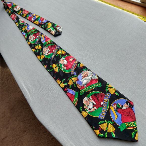 Santa Claus Christmas Men's Neck Tie Noel Winter Holiday Old Saint Nick Nicholas - Picture 2 of 7